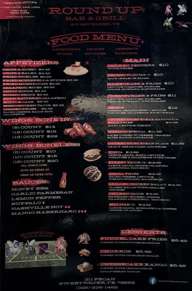 Roundup Bar & Grill Menu image 2